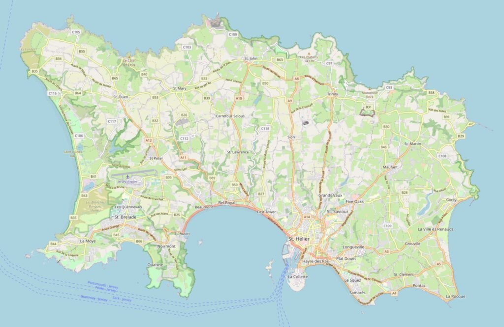 map of jersey screenshot openstreetmap cc